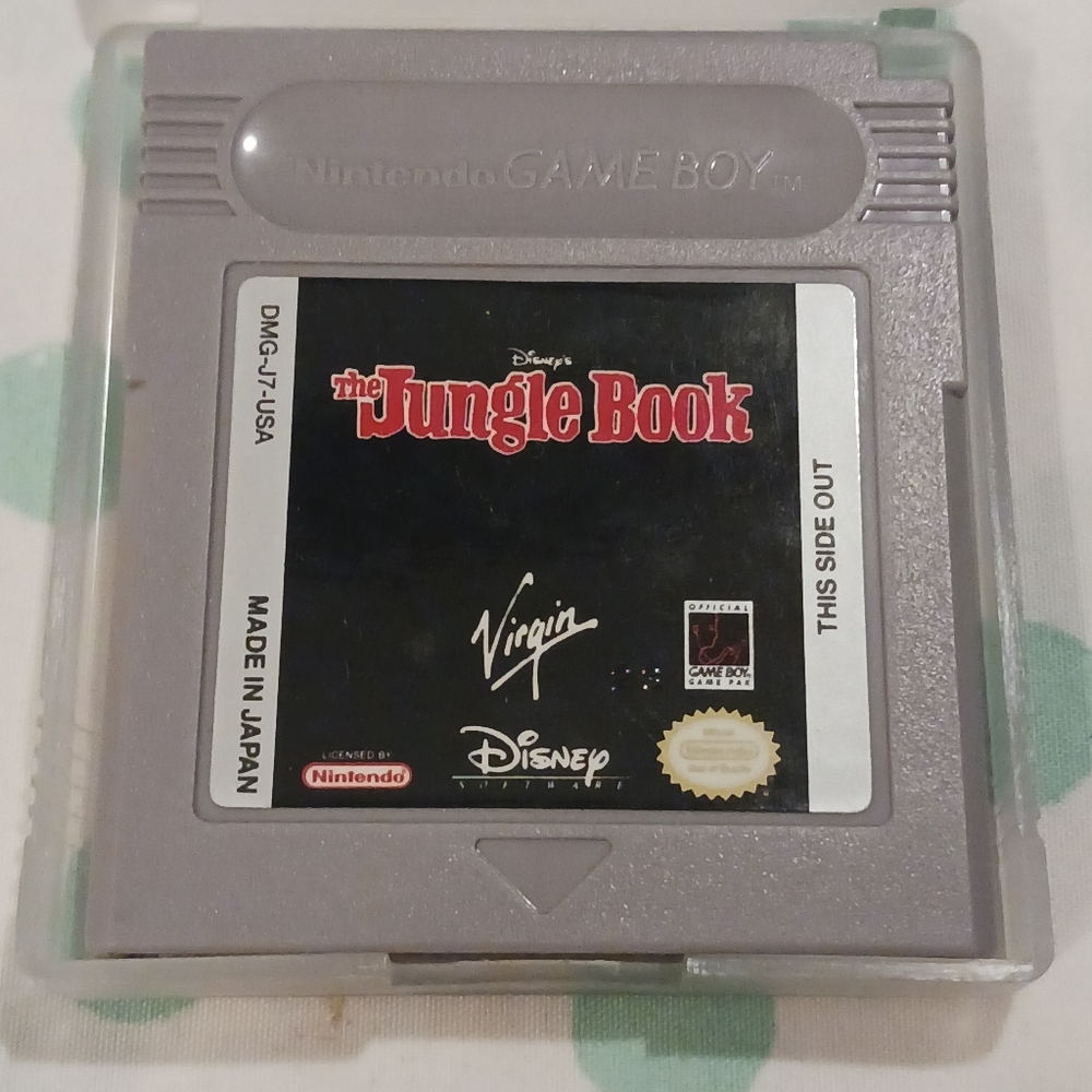 Vintage Nintendo Gameboy The Jungle Book Game